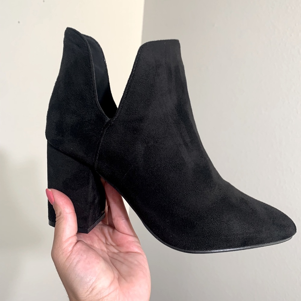 Black Suede Booties